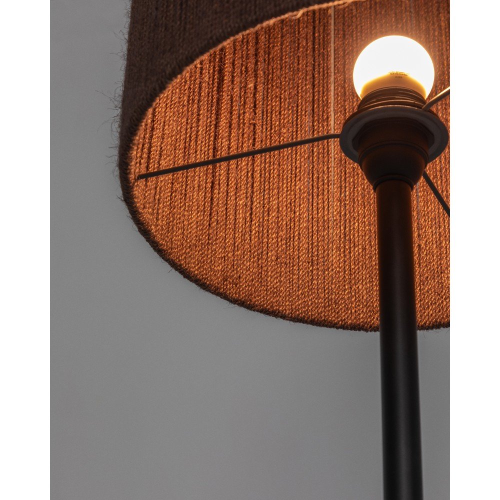 Lampa stołowa z litego drewna akacjowego w ciemnym naturalnym kolorze (wysokość 147 cm) Kor – Kave Home (zdjęcie 3)