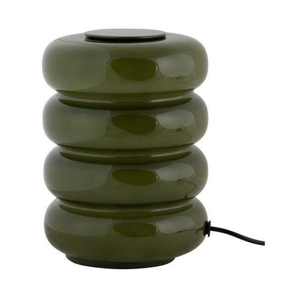 Szklana lampa stołowa LED w kolorze khaki (wysokość 16,5 cm) Aro – Leitmotiv