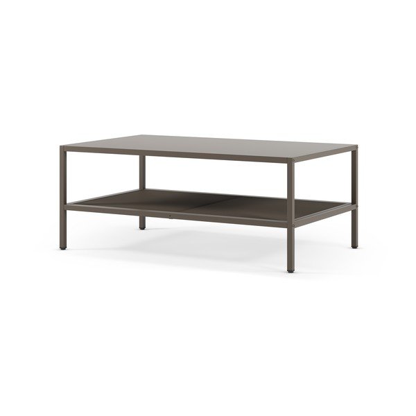 Szary metalowy stolik 60x100 cm Fayna – Marckeric-image-1