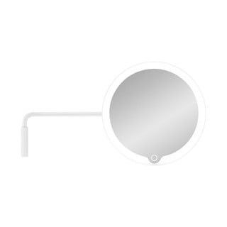 Białe ścienne lusterko kosmetyczne z podświetleniem LED Blomus Modo