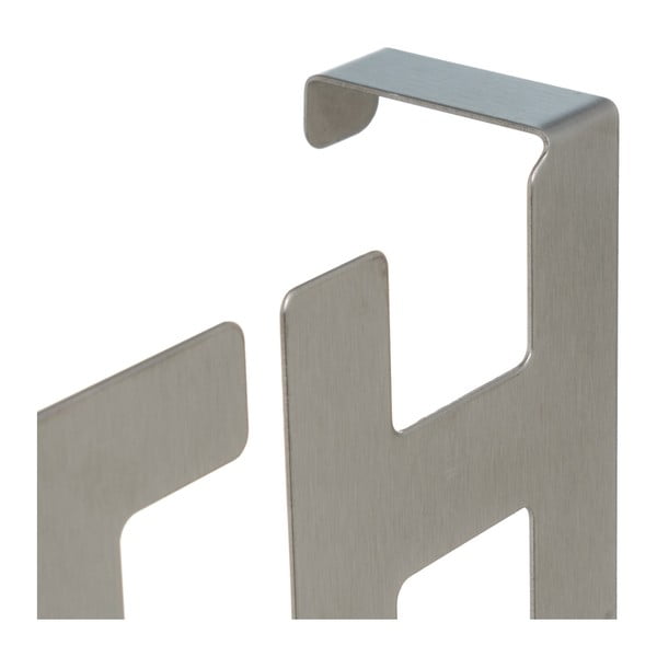 Metalowy wieszak na drzwi w kolorze matowego srebra 32 cm Bath – Casa Selección-image-3