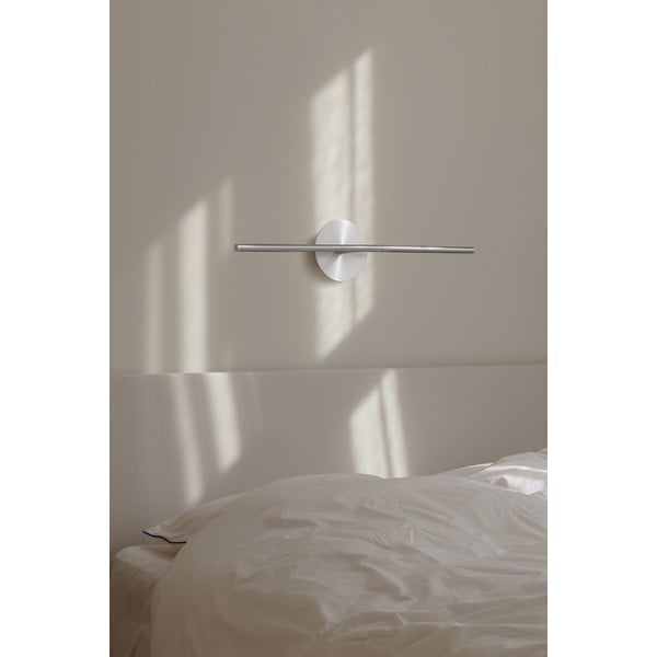 Metalowy kinkiet LED w kolorze srebra ze ściemniaczem Omni Wall – UMAGE-image-3