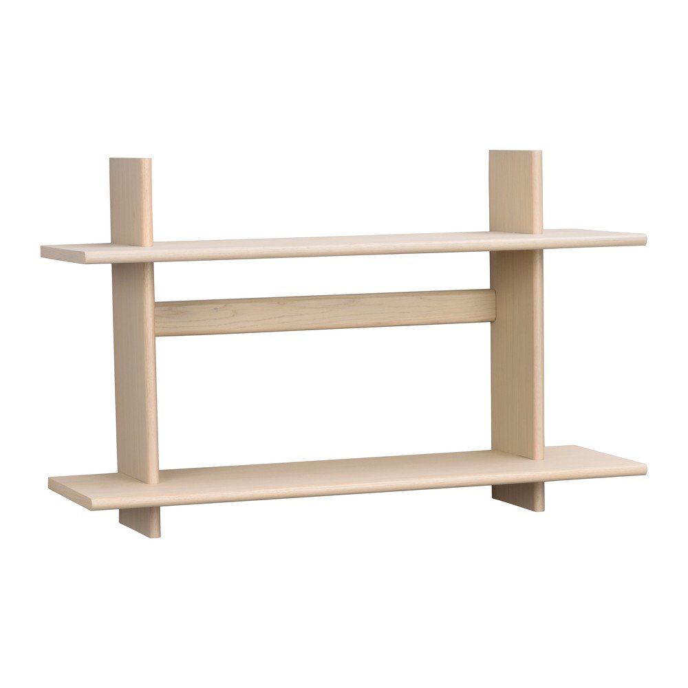 Wielopoziomowa półka w dekorze dębu w jasnym naturalnym kolorze 75 cm Westlock – Rowico