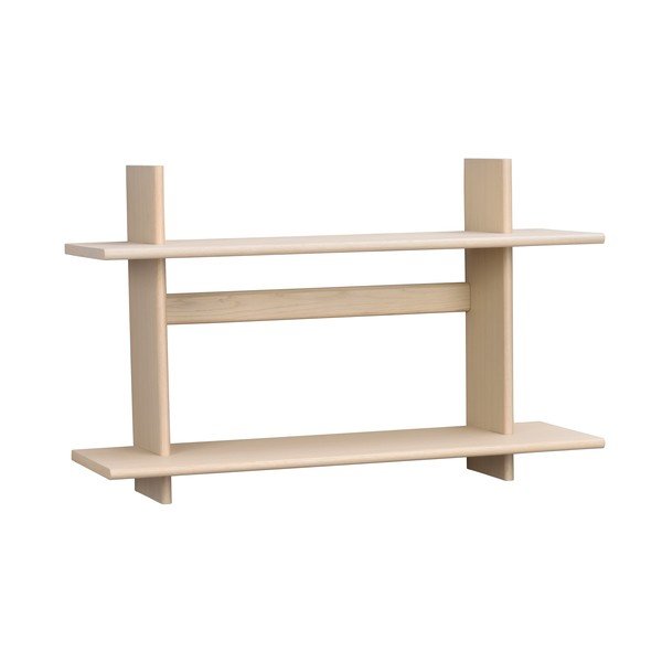 Wielopoziomowa półka w dekorze dębu w jasnym naturalnym kolorze 75 cm Westlock – Rowico