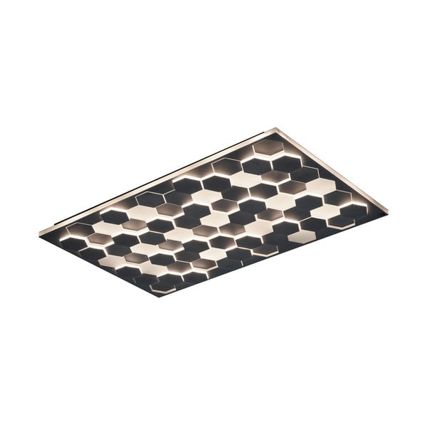 Czarna lampa sufitowa LED ze sterowaniem głosowym/mobilną aplikacją i metalowym kloszem 70x115 cm Cifavo – CINQUE-image-3