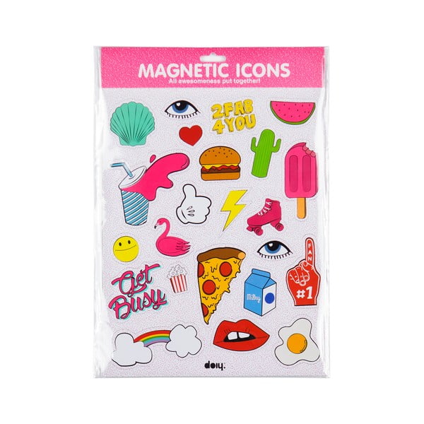 Magnesy Icons Pink