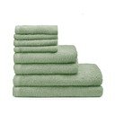 Zielone bawełniane ręczniki szybkoschnące frotte zestaw 8 szt. Quick Dry – Catherine Lansfield