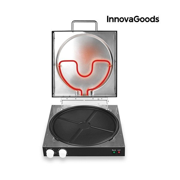 Elektryczny pojemnik na pizzę z książką kucharską InnovaGoods, moc 1200 W-image-3