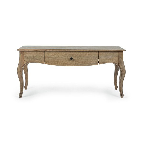 Stolik z litego drewna mango w ciemnym naturalnym kolorze 55x110 cm Domitille – Bizzotto-image-2