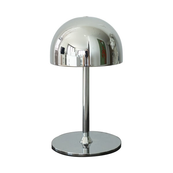 Lampa stołowa LED w kolorze srebra ze zdalnym sterowaniem i metalowym kloszem (wysokość 22 cm) Tim – Sirius