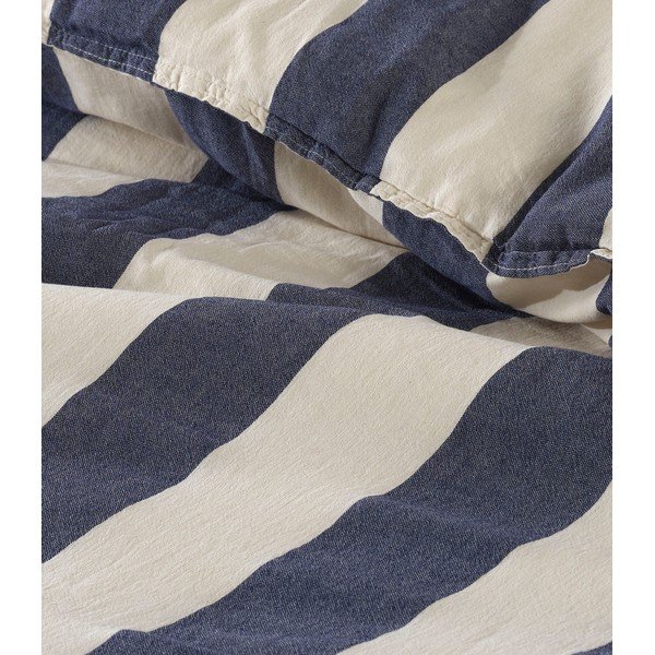 Niebieska bawełniana pościel dwuosobowa 200x200 cm Stonewashed – Mijolnir-image-3
