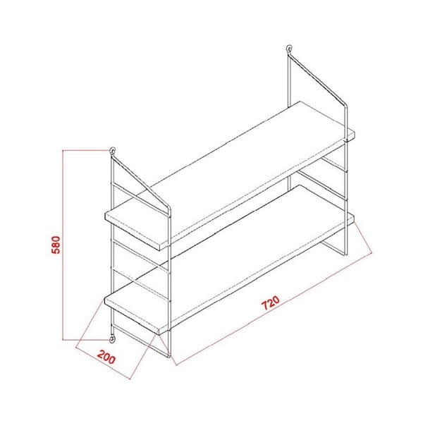 Biała półka Garetto Armoni-image-2