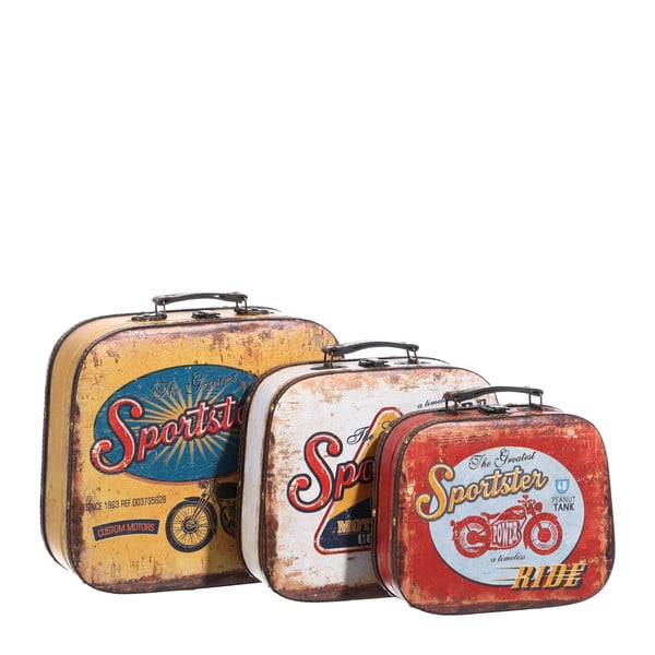 Zestaw 3 walizek owalnych Ixia Vintage Sportster