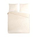 Kremowa pościel dwuosobowa z mikrowłókna 200x220 cm Pure Zigzag – Good Morning