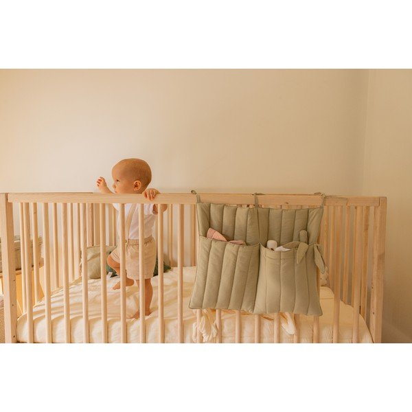 Organizer kieszonkowy na łóżeczko  40 cm Benjamin Olive – Lorena Canals-image-1