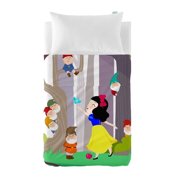 Poszewka na poduszkę i narzuta Mr. Fox Snow White, 120x180 cm