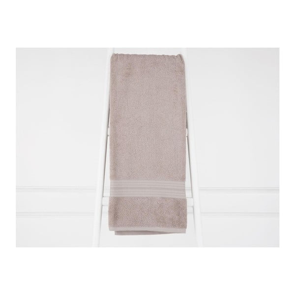 Jasnobrązowa ręcznik bawełniany Madame Coco Eartha, 90x150 cm
