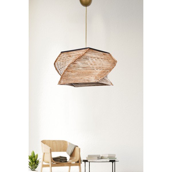 Jasnobrązowa lampa wisząca ø 36 cm – Opviq lights