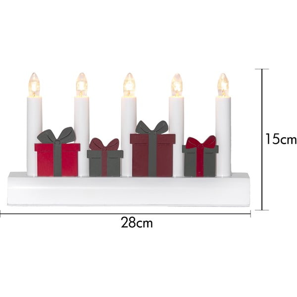 Czerwono-biała świąteczna dekoracja świetlna do kontaktu Julia – Star Trading-image-4