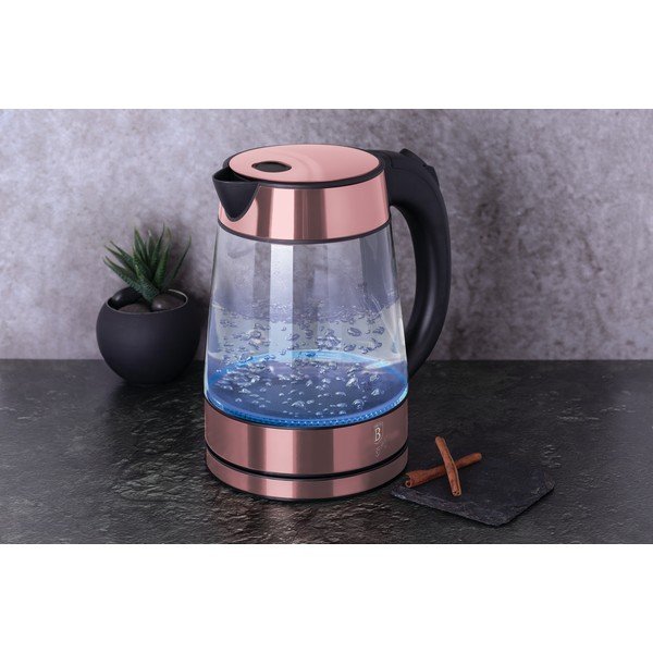 Różowy czajnik elektryczny 1,7 l I-Rose Edition – BerlingerHaus-image-1