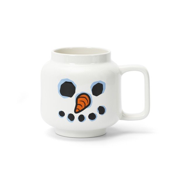Biały ceramiczny kubek dla dzieci do latte 530 ml Snowman – LEGO®