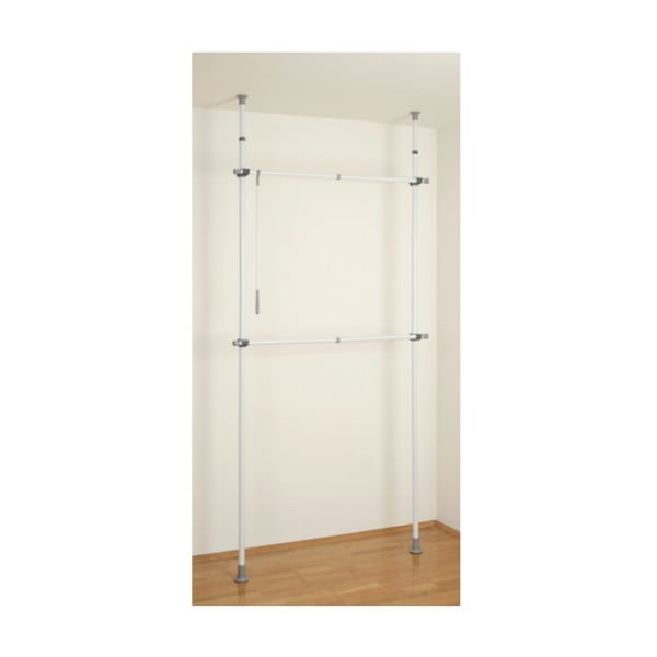 Biały metalowy teleskopowy stojak na ubrania Herkules – Wenko-image-4