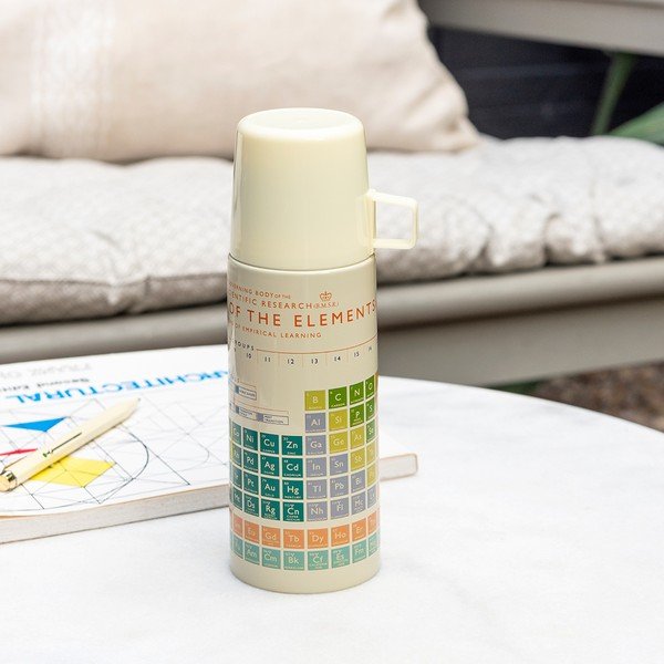 Kremowy termos dla dzieci 350 ml Periodic Table – Rex London-image-1