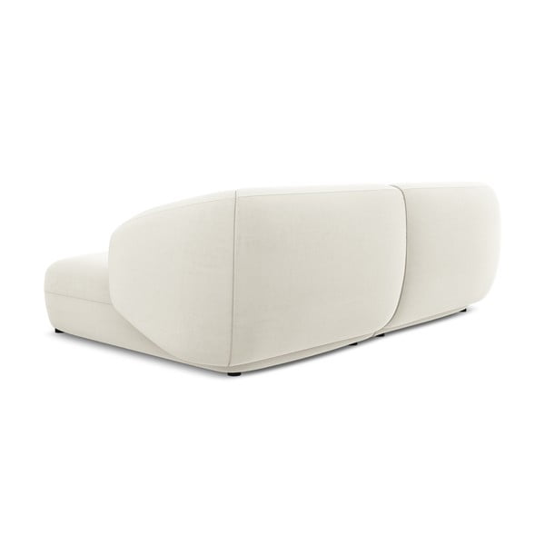 Biały aksamitny narożnik (prawostronny) Moana – Makamii-image-4