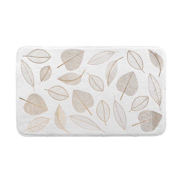 Biały tekstylny dywanik łazienkowy 45x75 cm Joya – douceur d'intérieur