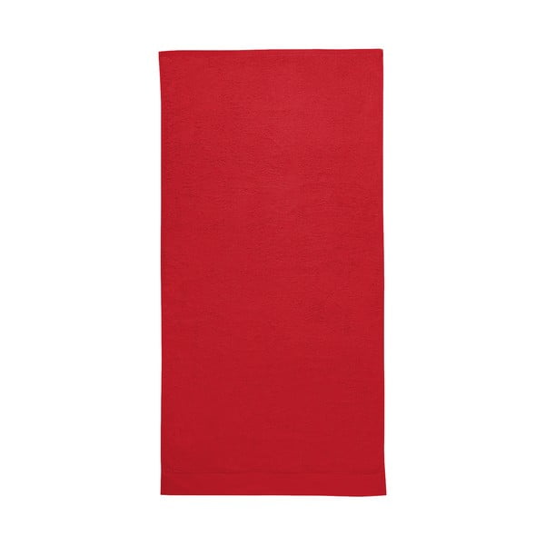 Czerwony ręcznik Seahorse Pure, 70x140 cm