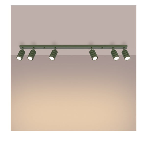 Zielona lampa punktowa 6,5x117 cm Gleam – Sollux-image-3