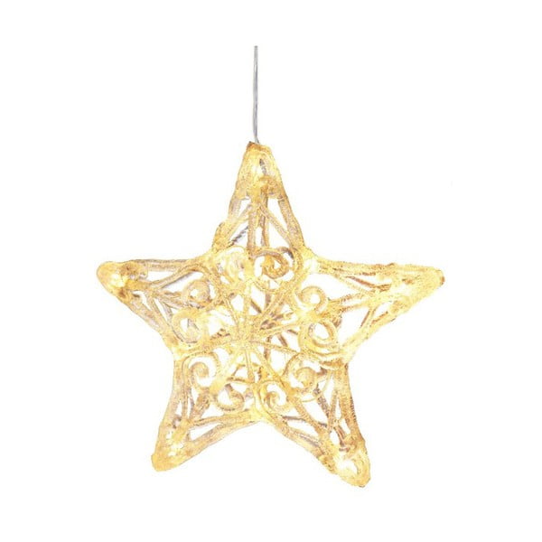 Gwiazda świetlna wisząca Best Season Crystal Snowflake, 25 cm
