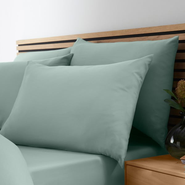 Zielona pościel jednoosobowa z mikrowłókna 135x200 cm So Soft Easy Iron – Catherine Lansfield-image-3