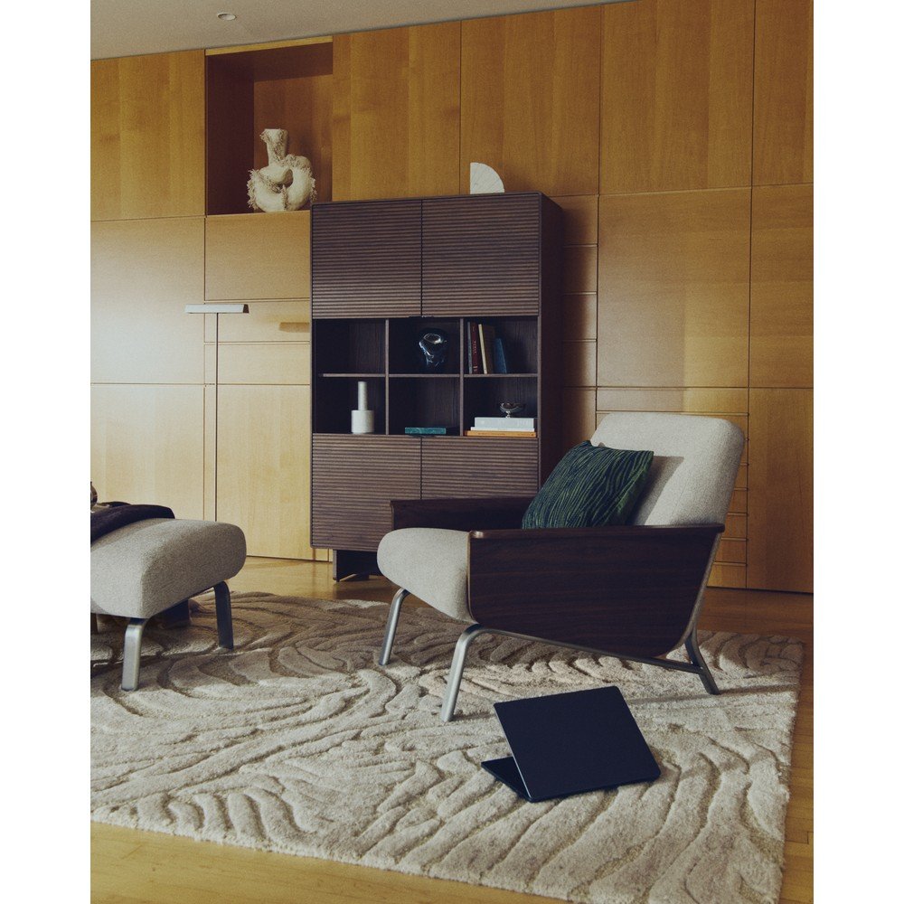 Beżowy dywan z mieszanki wełny tkany ręcznie 160x230 cm Tribet – Kave Home (zdjęcie 3)