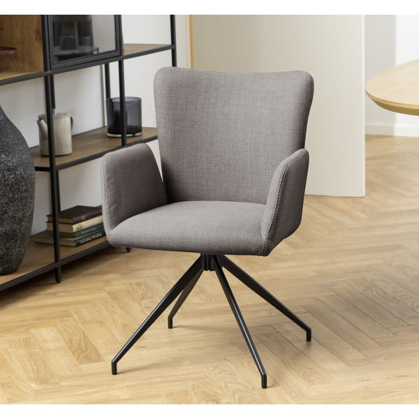 Szare tapicerowane fotele jadalniane zestaw 2 szt. Laura – Actona-image-1