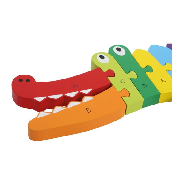 Edukacyjne puzzle drewniane Legler Crocodile ABC-image-2