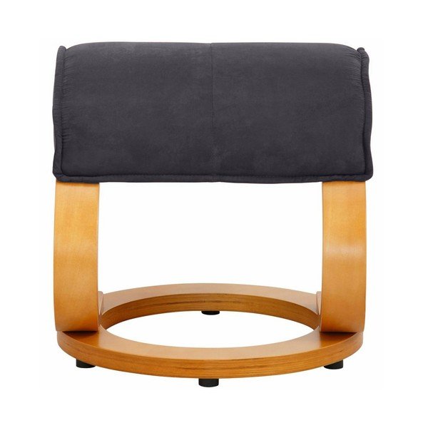 Szary fotel regulowany z podnóżkiem Støraa Rika-image-4