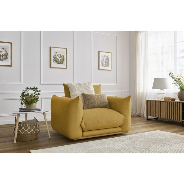 Żółty fotel Ernest – Bobochic Paris-image-1