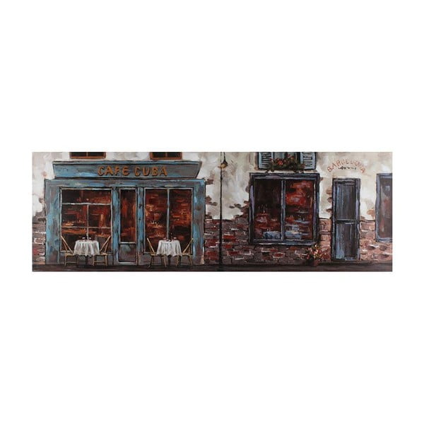 Obraz olejny Cafe Cuba, 50x150 cm