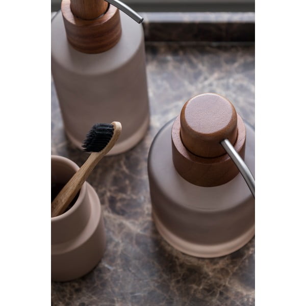 Brązowy szklany dozownik do mydła 280 ml Modest – Mette Ditmer Denmark-image-1