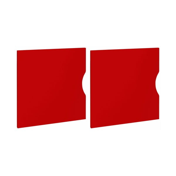 Zestaw 2 czerwonych drzwiczek do regału Støraa Kiera, 33x33 cm