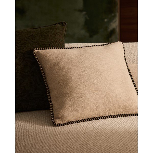 Poszewka na poduszkę z mieszanki lnu 45x45 cm Ardit – Kave Home-image-1