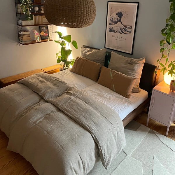 Lniana poszewka na poduszkę 70x90 cm Natural – Linen Tales-image-2