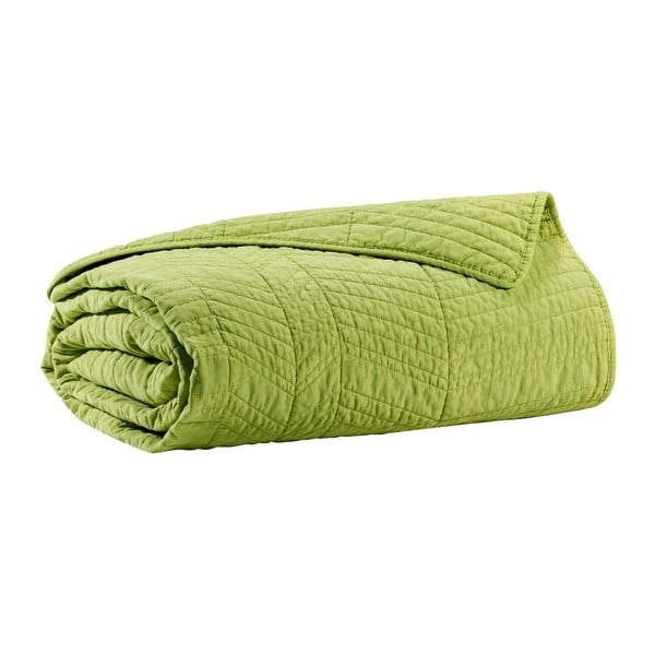 Zielona pikowana narzuta na łóżko Winkler
