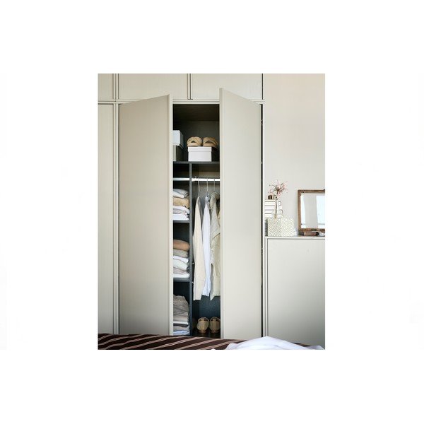 Kremowa szafa modułowa z litego drewna sosnowego 100x200 cm Daily – vtwonen-image-1