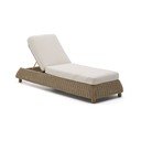 Ceglasty rattanowy regulowany leżak ogrodowy Meria – Kave Home