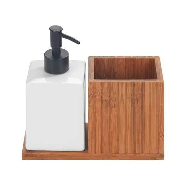 Bambusowy stojak na akcesoria do mycia naczyń Mera – Wenko-image-3