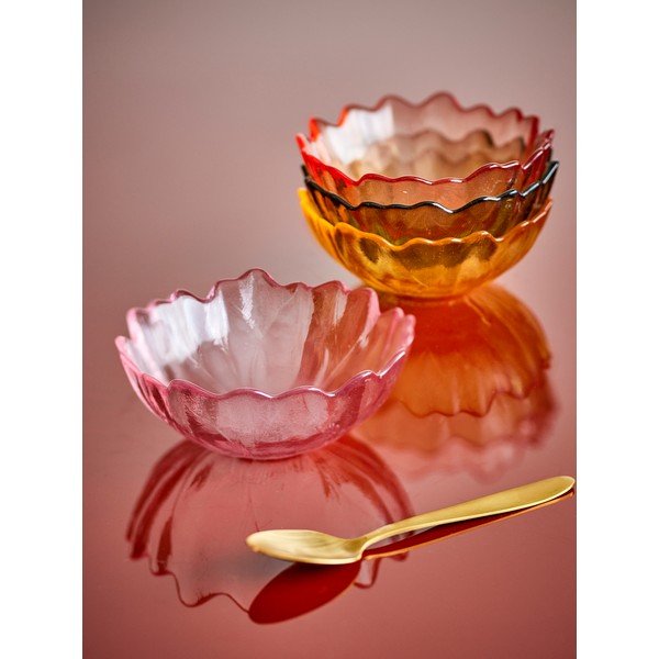 Szklane miski zestaw 4 szt. do lodów 120 ml Kana – Bloomingville-image-1