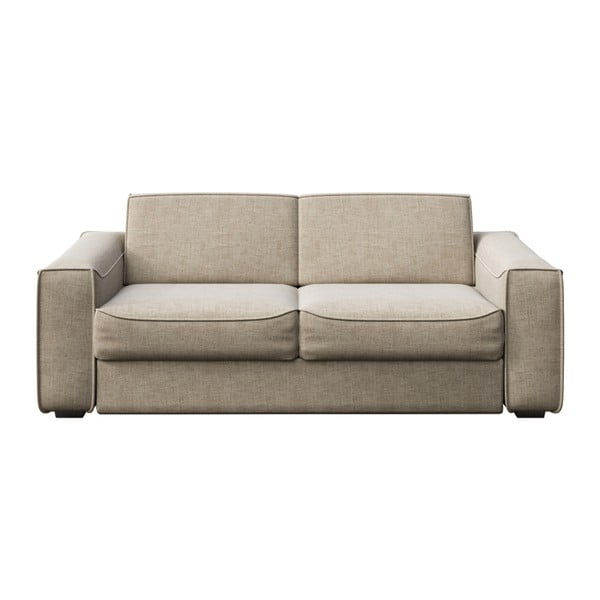 Kremowa rozkładana sofa 3-osobowa MESONICA Munro