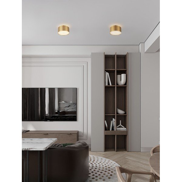 Aluminiowa lampa sufitowa LED w kolorze złota Ozen – Nova Luce-image-1